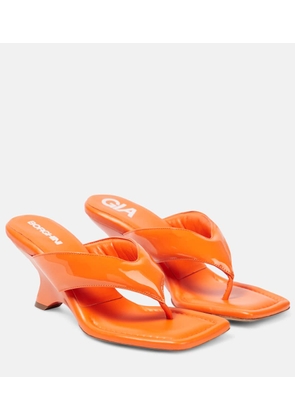 Gia Borghini Gia 6 leather thong sandals