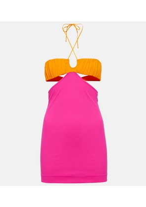 Nensi Dojaka Cutout cotton minidress
