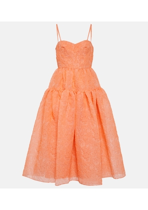 Erdem Abelia organza cloque midi dress
