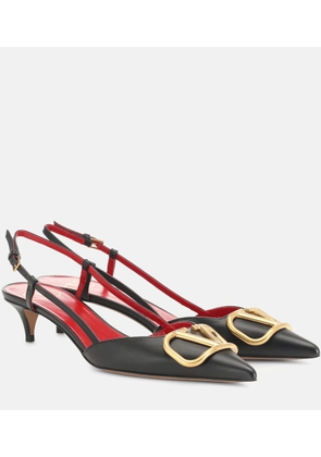 Valentino Garavani Valentino Garavani VLOGO leather slingback pumps