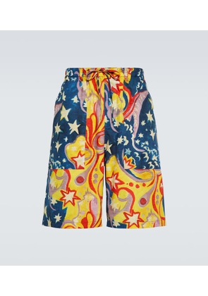 Marni x No Vacancy Inn printed cotton shorts