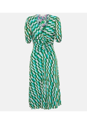 Diane von Furstenberg Koren printed minidress