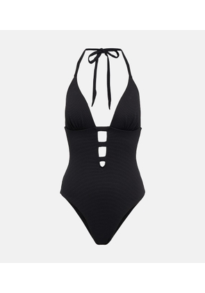 Alexandra Miro Cindy cutout halterneck swimsuit