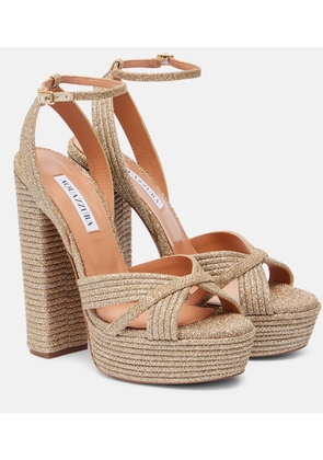 Aquazzura Sundance Plateau 140 platform sandals