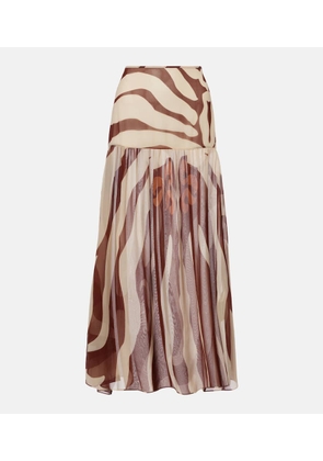 Johanna Ortiz Bohemia printed midi skirt