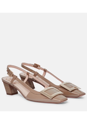 Roger Vivier Belle Vivier leather slingback pumps