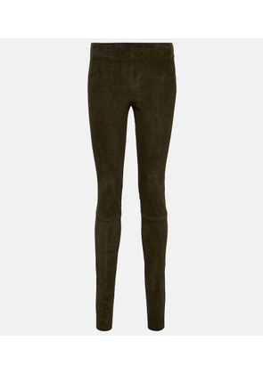 Stouls Carolyn high-rise suede leggings