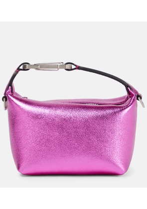 トートバッグ EERA Pink Leather Moonbag Handbag Leather and Straw Moon Bag – EÉRA