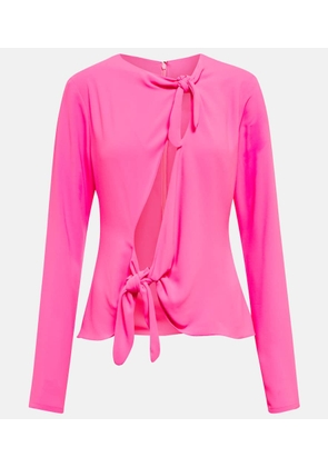 The Attico Self-tie cutout top
