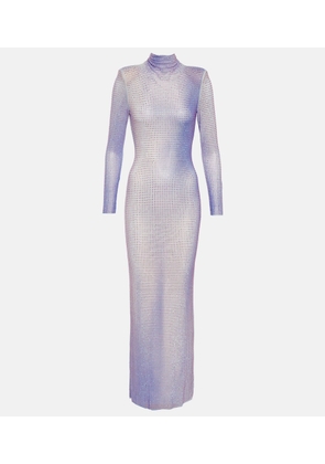 Self-Portrait Crystal-embellished maxi dress