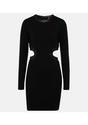 Staud Dolce cutout ponte jersey minidress
