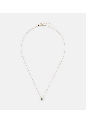 Persee 18kt gold necklace with diamonds and enamel