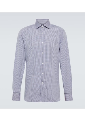 Zegna Trofeo checked cotton shirt