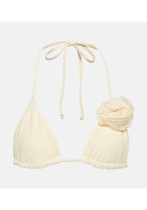 Same Applique triangle bikini top