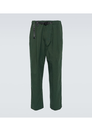 And Wander Nylon Chino Tuck tapered pants