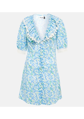 Rixo Anya printed cotton minidress