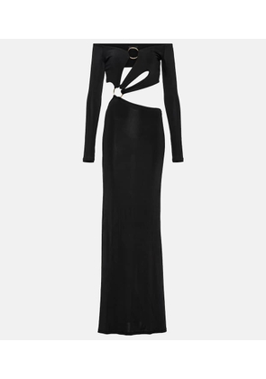 Louisa Ballou Cutout jersey maxi dress
