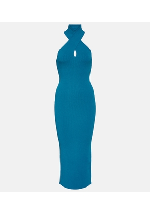 Alaia Halterneck bodycon midi dress