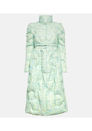 Susan Fang Floral flared down coat