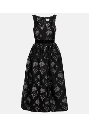 Erdem Astrea floral-printed satin midi dress