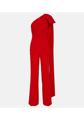 Roland Mouret Bow-detail asymmetric cady jumpsuit