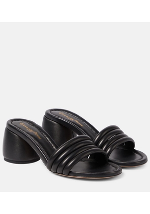 Gianvito Rossi Malou leather mules