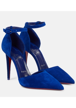 Christian Louboutin Astrida Bride 100 suede pumps