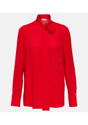 Valentino Bow-detail silk blouse