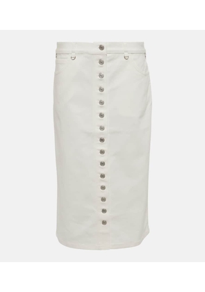 Courreges Multiflex denim midi skirt