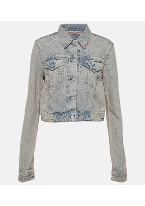 Acne Studios Cropped jacquard denim jacket