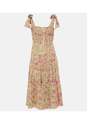 Poupette St Barth Triny floral midi dress