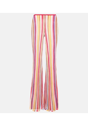 Missoni Mare Striped low-rise flared pants
