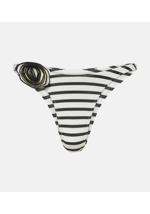 Same Rosette '90s striped bikini bottoms