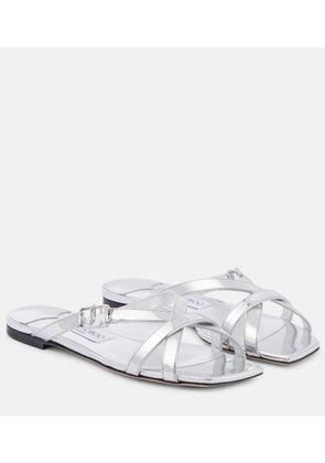 Jimmy Choo Jess metallic leather sandals