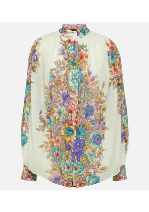 Etro Floral cotton shirt