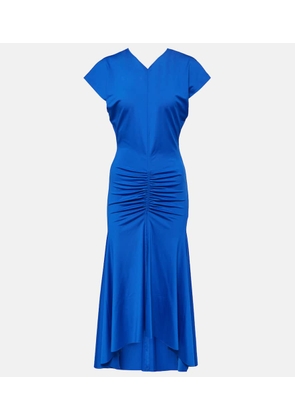 Victoria Beckham Ruched jersey midi dress
