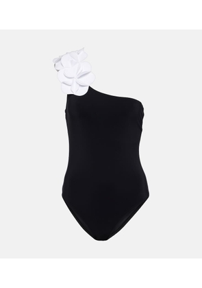 Karla Colletto Tess floral-applique swimsuit