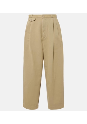 Agolde Becker wide-leg cotton twill chinos