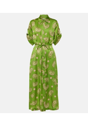 Alemais Dice paisley silk shirt dress