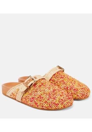 Clergerie Quinta raffia mules