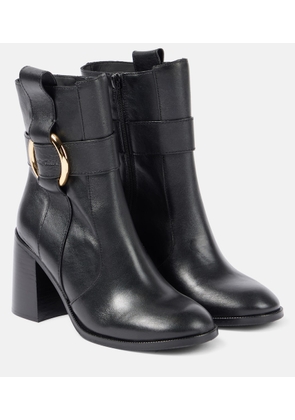 See By Chloe Zelda 90 leather ankle boots