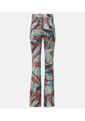 Vivienne Westwood W Ray tartan virgin wool flared pants
