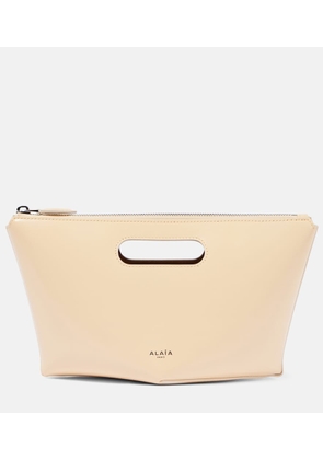 Alaia Folded Mini leather clutch