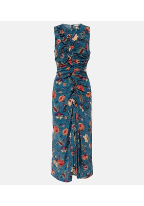 Ulla Johnson Lorna floral silk midi dress