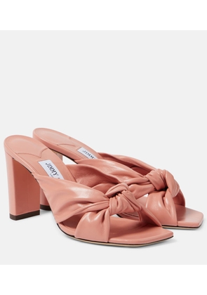 Jimmy Choo Avenue 85 leather mules