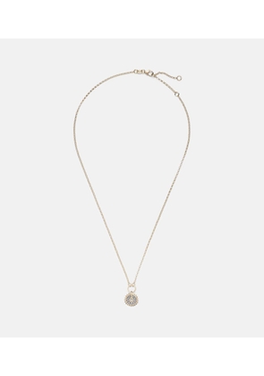 FoundRae Pave Diamond Disk 18kt gold chain necklace with diamonds