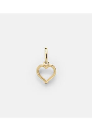 Marie Lichtenberg Baby Charm Heart 18kt gold single earring with sapphire