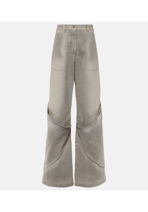 The Attico Low-rise wide-leg jeans
