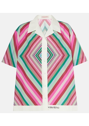 Valentino Printed cotton poplin shirt