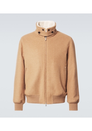 Brunello Cucinelli Padded shearling-trimmed cashmere blouson